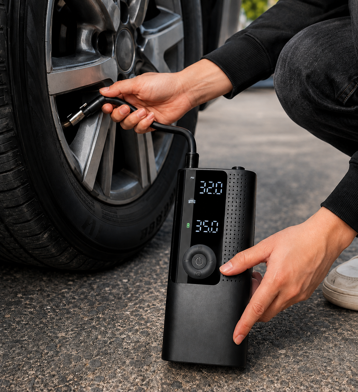 Inflato™ Portable Air Pump & Smart Tire Inflator